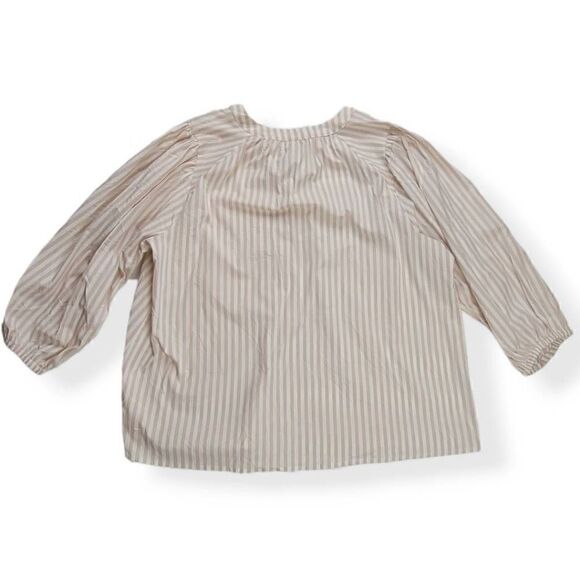 A new day Cream Striped Balloon Sleeves XXL - Picture 2 of 3